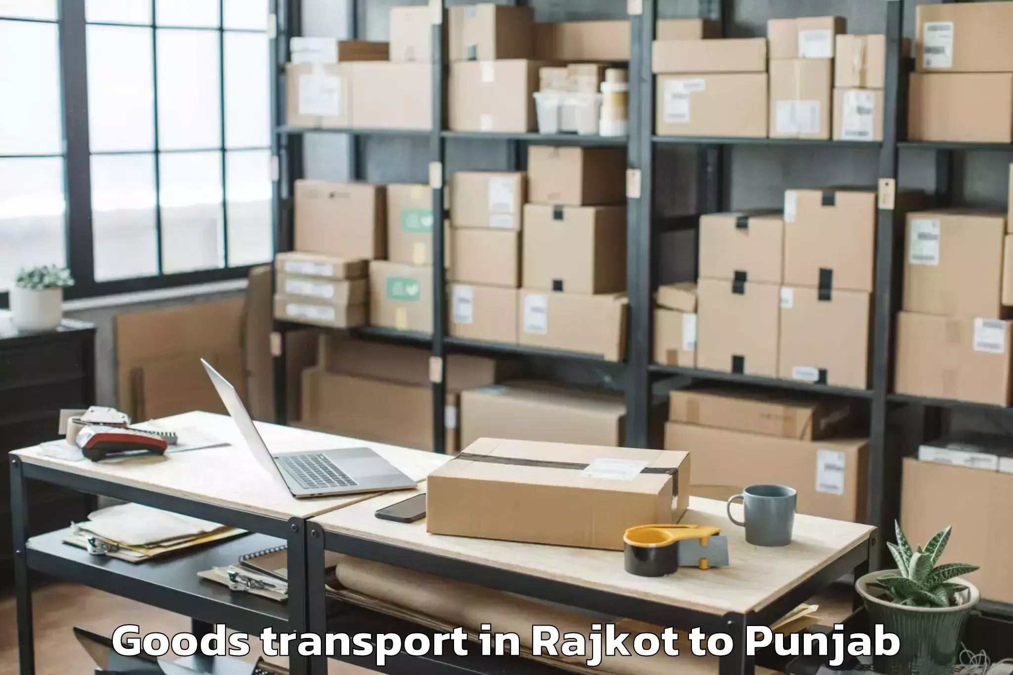 Professional Rajkot to Kapurthala Goods Transport